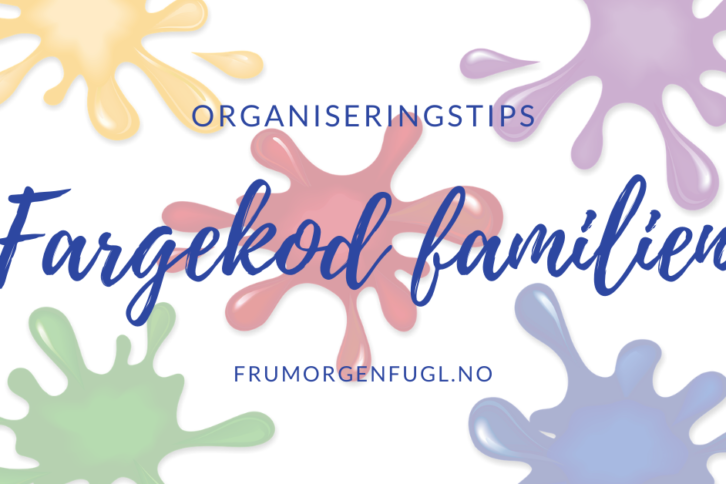 Organiseringstips: Fargekod familien
